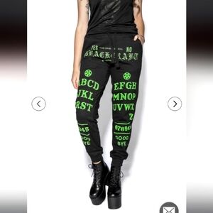 NWOT Black craft Cult Black and Green Ouija joggers size 3XL